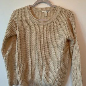 Cream knit sweater